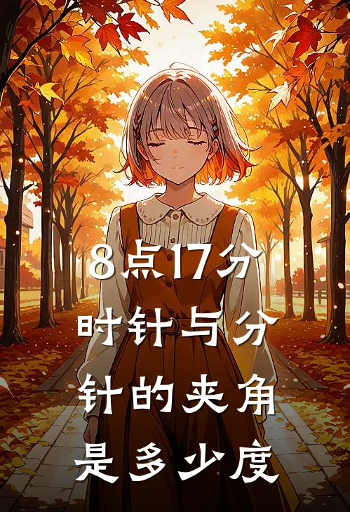 8点17分时针与分针的夹角是多少度