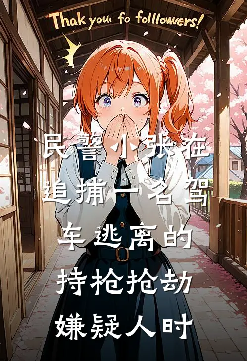 民警小张在追捕一名驾车逃离的持枪抢劫嫌疑人时